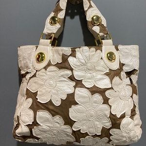 BIG BUDDHA Hibiscus Floral Satchel/Tote